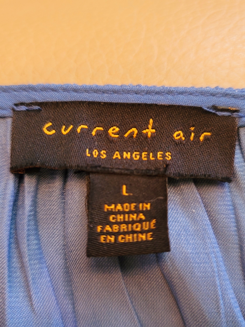 Current Air Blue Pleated Midi Dress - Picture 5 of 5
